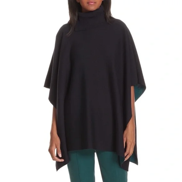 BOSS HUGO BOSS Leandra Virgin Wool Poncho - Picture 6 of 6
